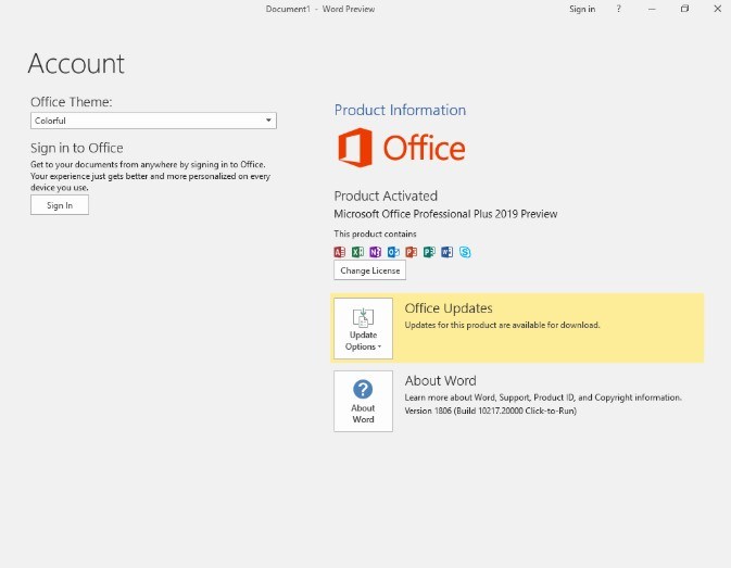 Microsoft Office 2019 Product Key