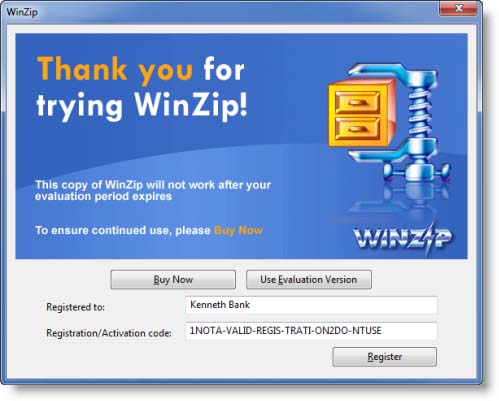 winzip 22.0 activation code vs licence key