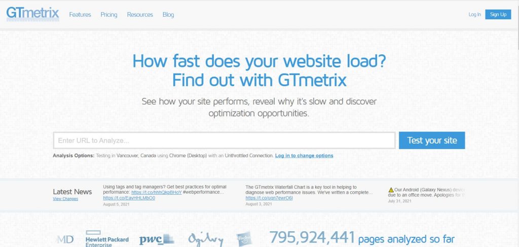 GTmetrix