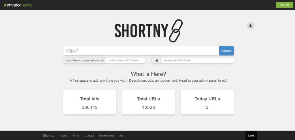 Shortny – the URL Shortener