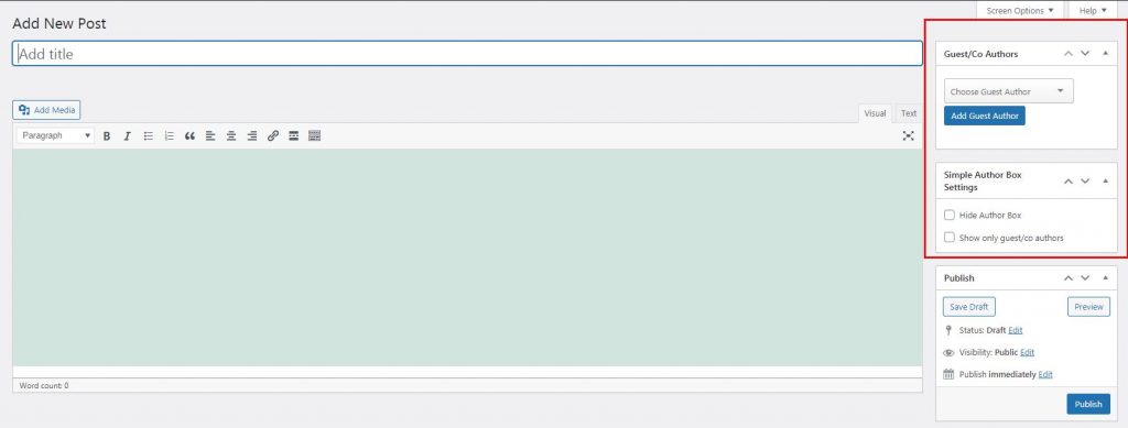 Simple Author Box Add Guest Author