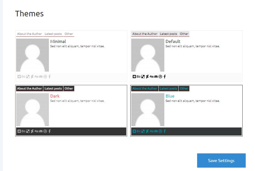 Simple Author Box Themes