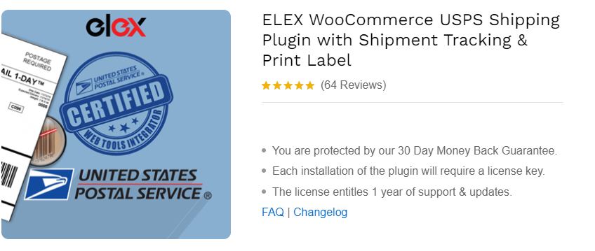 ELEX WooCommerce USPS Shipping Plugin with Shipment Tracking & Print Label