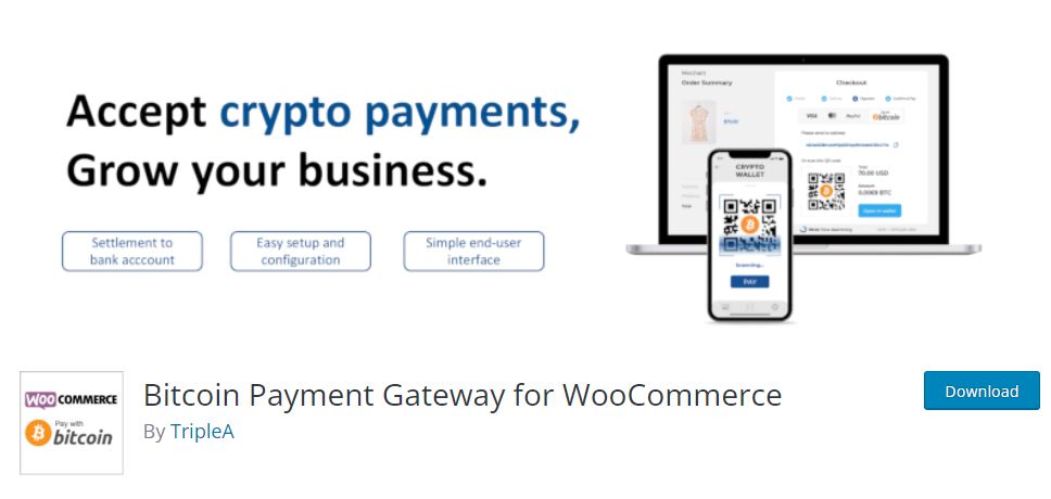 Bitcoin Payment Gateway for WooCommerce