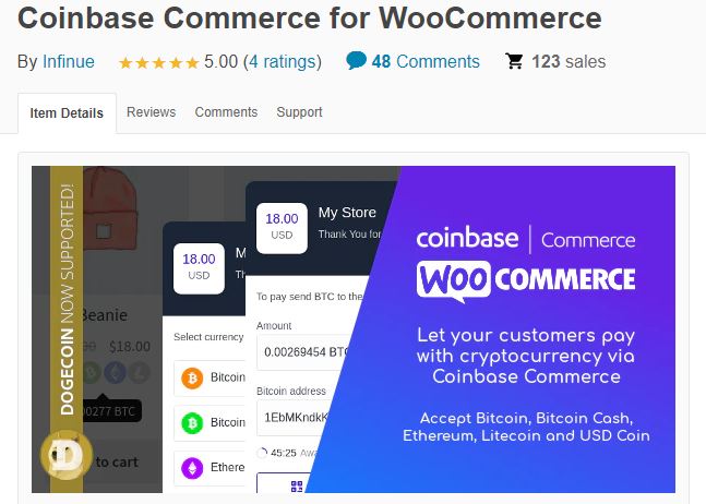 Coinbase Commerce لـ WooCommerce