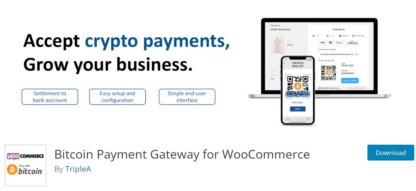 Bitcoin Payment Gateway for WooCommerce