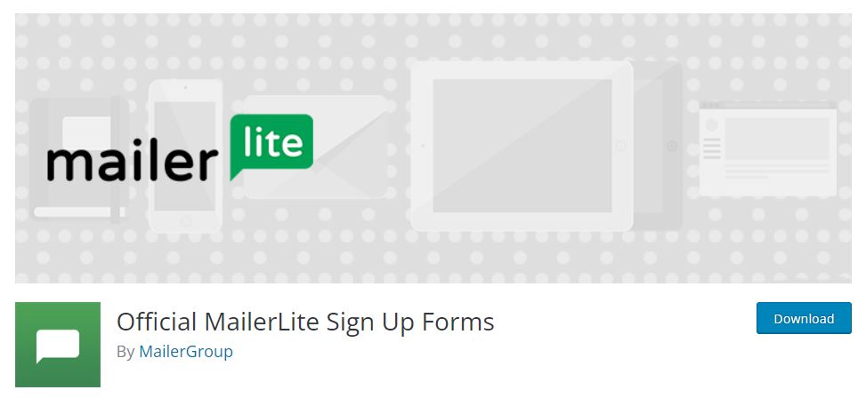 نموذج التسجيل MailerLite الرسمي