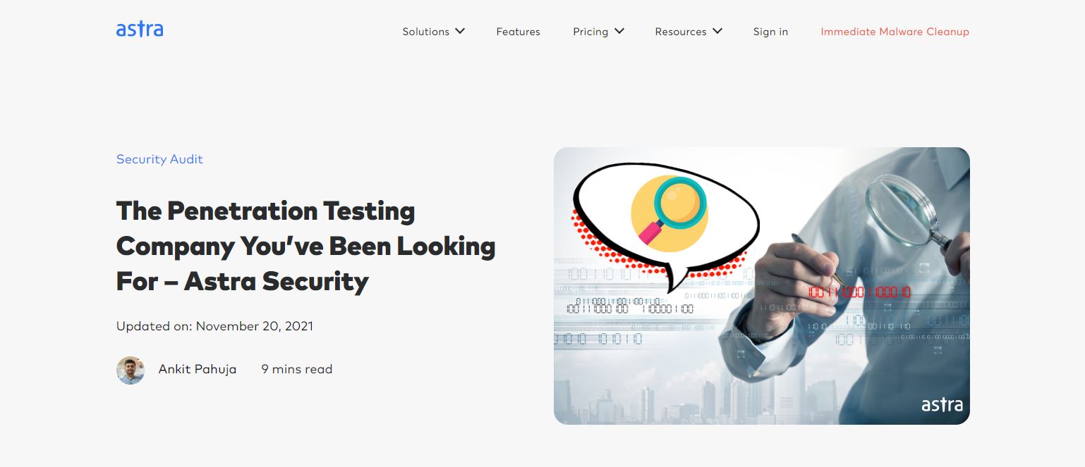  Astra Penetration Testing Company