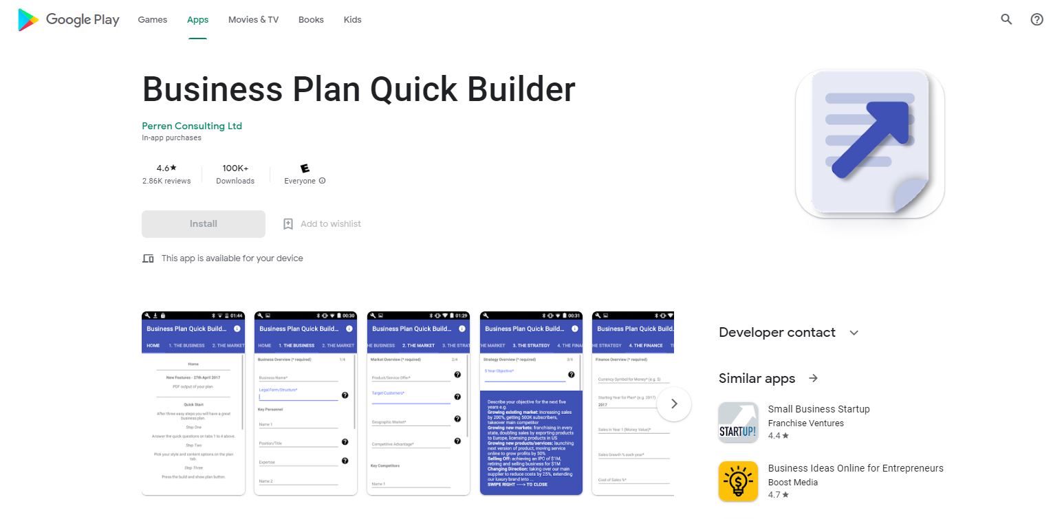 Business Plan Quick Builder