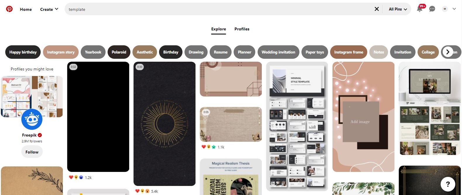 Pinterest Templates