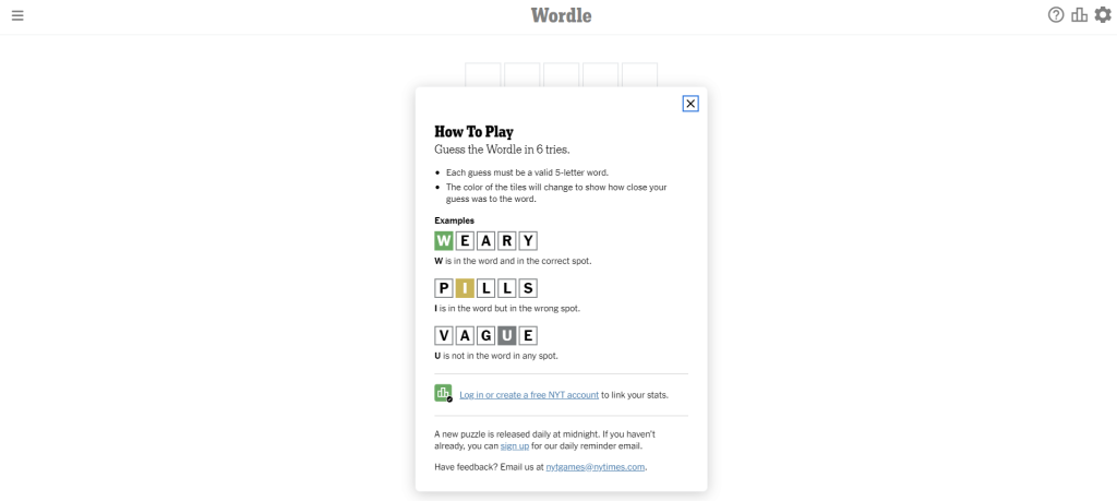 Wordle website